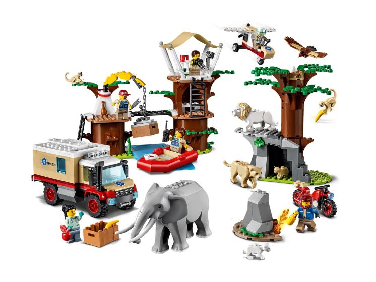 Игрушка CONSTRUCTOR CITY TIERRETTUNGSCAMP LEGO