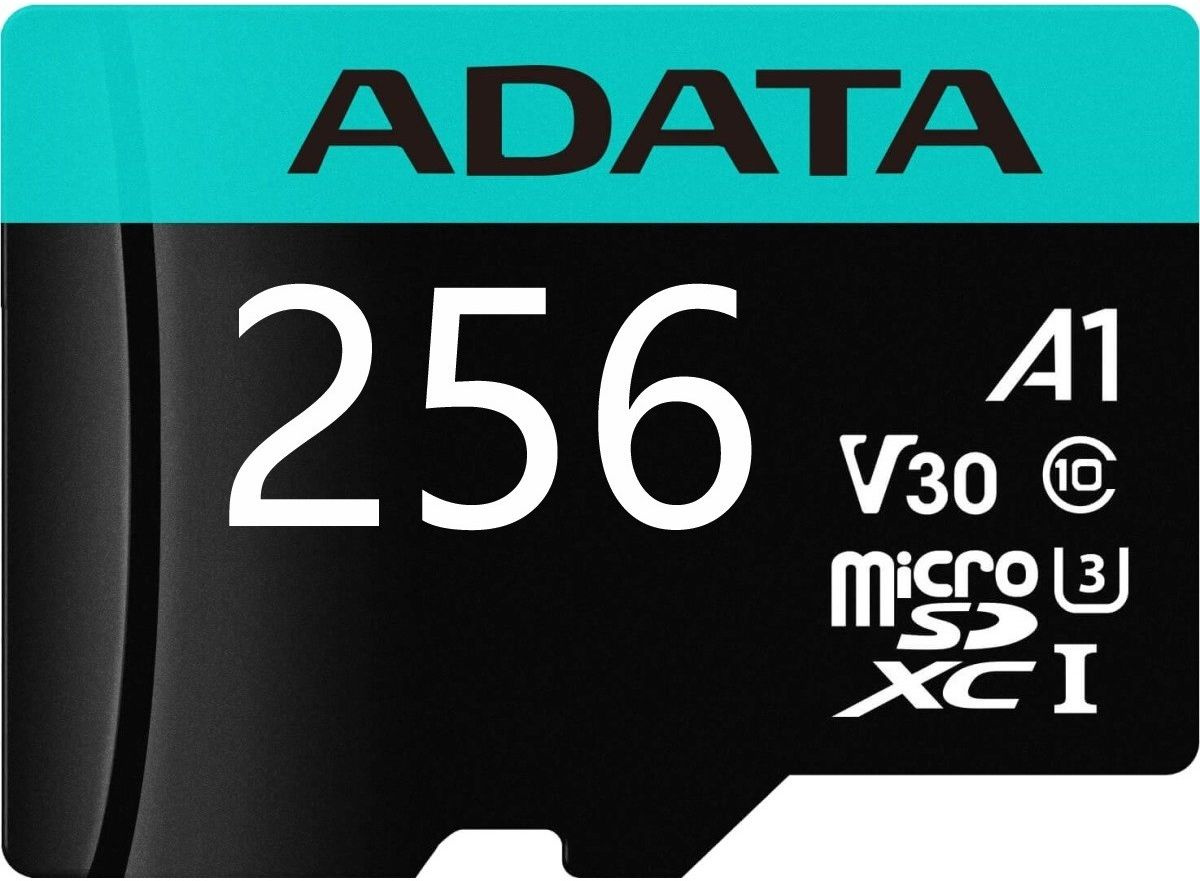 Флеш карта microSDHC 256Gb Class10 A-Data AUSDX256GUI3V30SA2-RA1 + adapter