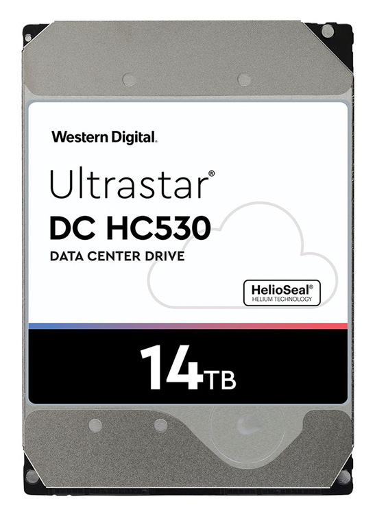 SAS/FC  Неватека Жесткий диск WD Original SAS 3.0 14Tb 0F31052 WUH721414AL5204 Ultrastar DC HC530 (7200rpm) 512Mb 3.5"