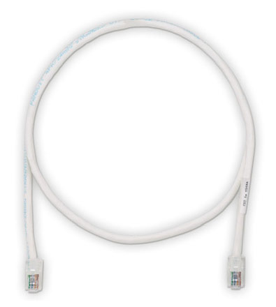 Патч-корд Panduit UTPCH1.5MY вилка RJ-45-вилка RJ-45 кат.5е 1.5м белый ПВХ