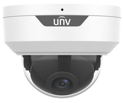 Видеонаблюдение Камера Uniview Видеокамера IP купольная антивандальная, 1/2.9" 2 Мп КМОП @ 30 к/с, ИК-подсветка до 30м., 0.01 Лк @F2.0, объектив 2.8 мм, DWDR, 2D/3D DNR, Ultra 265, H.265, H.264, MJPEG, 2 потока, встроенный (IPC322LB-AF28WK-G)