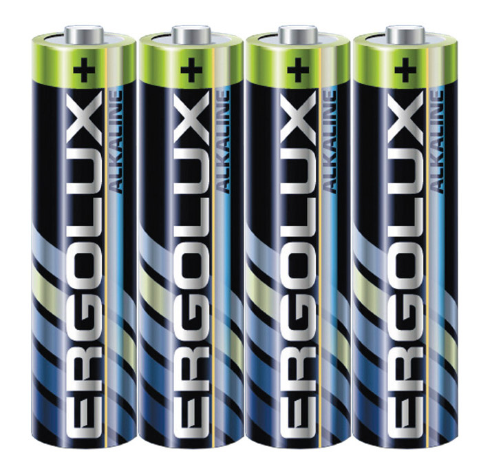 Батарея Ergolux Alkaline LR03 SR4 AAA 1250mAh (4шт) спайка