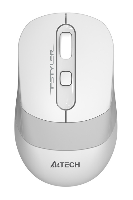 Мышь A4Tech Fstyler FG10 белый/серый оптическая (2000dpi) беспроводная USB (4but)