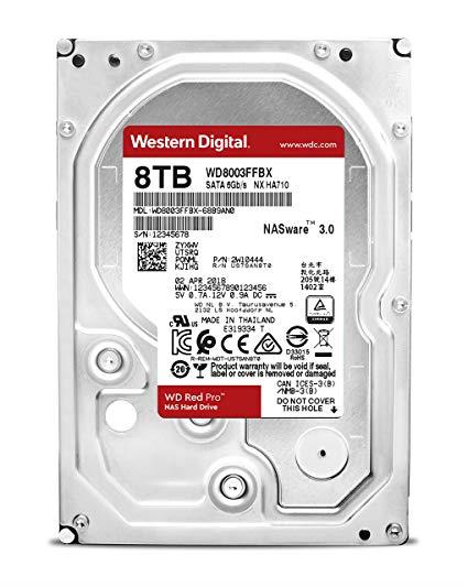 Жесткие диски  Неватека Жесткий диск SATA 8TB 6GB/S 256MB RED PRO WD8003FFBX WDC