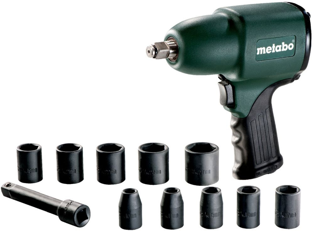 Гайковерт Metabo DSSW 360 Set 1/2" 360л/мин зеленый/черный