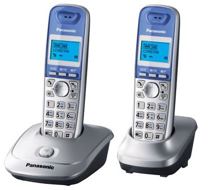 Р/Телефон Dect Panasonic KX-TG2512RUS серебристый (труб. в компл.:2шт) АОН