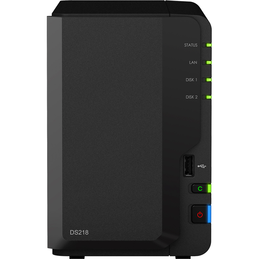 СХД настольное исполнение 2BAY NO HDD USB3 DS218 SYNOLOGY