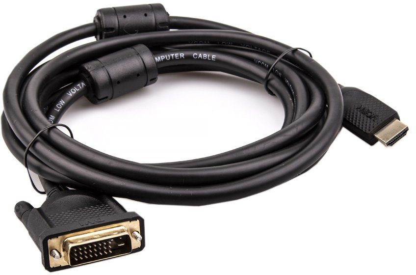 VCOM CG484GD-3M Кабель HDMI AM/DVI(24+1)M, 3м, CU, 1080P@60Hz, 2F, VCOM  <CG484G-3M>