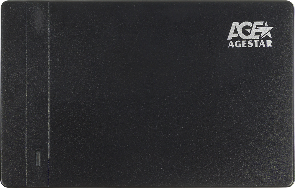  Внешний корпус для HDD/SSD AgeStar 3UB2P3 SATA III пластик черный 2.5"