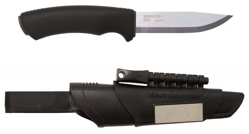 Ножи кухонные Нож Morakniv Bushcraft Survival (11835) стальной разделочный лезв.109мм прямая заточка черный