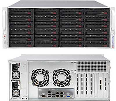 Платформа SuperMicro SSG-6049P-E1CR24H LSI3108 10G 2P 2x1200W