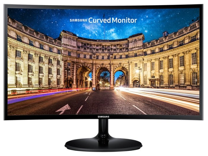 Монитор Samsung 23.5" C24F390FHI черный VA LED 4ms 16:9 HDMI матовая 250cd 178гр/178гр 1920x1080 D-Sub FHD 3.3кг