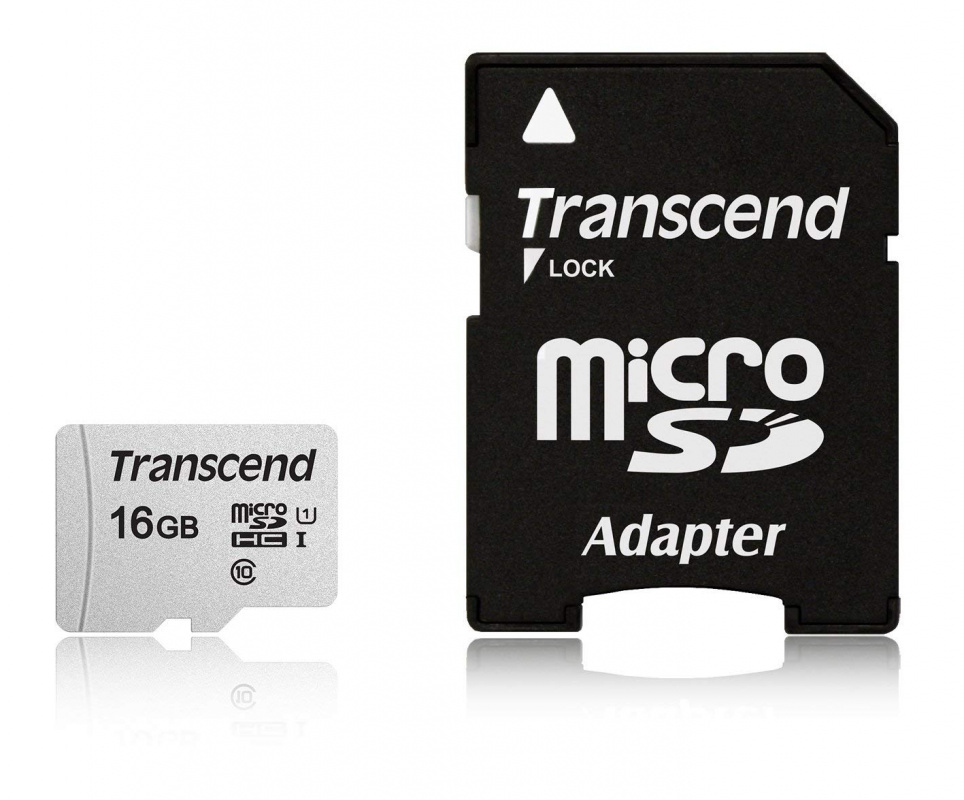 Карта памяти Transcend microSDHC 300S (TS16GUSD300S-A)