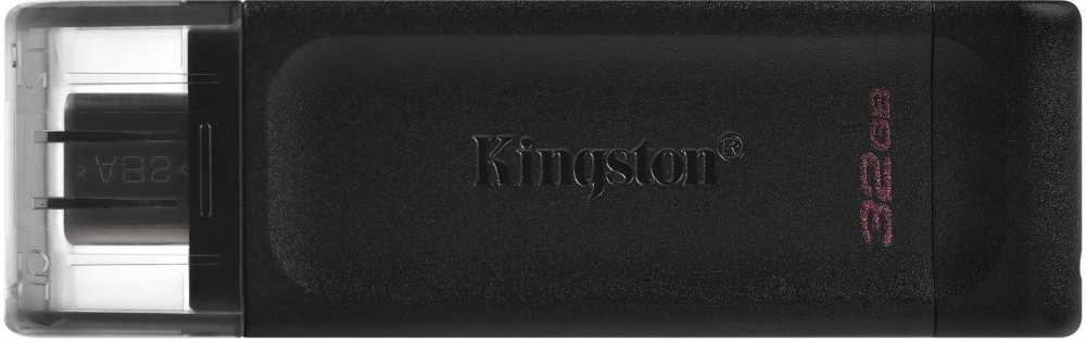 Флеш Диск Kingston 64Gb DataTraveler 70 Type-C DT70/64GB USB3.0 черный