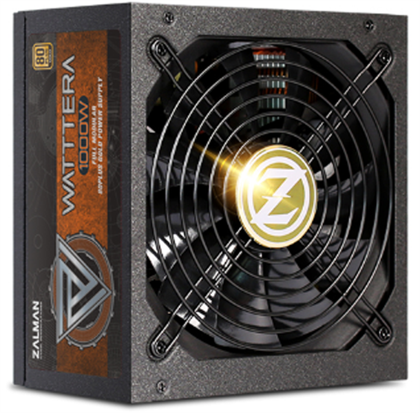 Блок питания Zalman ZM1000-EBTII, 1000W, ATX12V v2.3, EPS, APFC, 14cm Fan, 80+ Gold, Full Modular, Retail (ZM1000-EBTII)