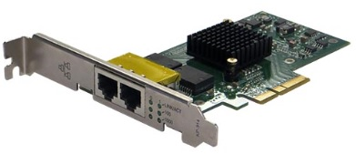 Сетевая карта Silicom  1Gb PE2G2I35 Dual Port Copper Gigabit Ethernet PCI Express Server Adapter X4, Based on Intel i350AM2, Low-Profile, RoHS compliant (analog I350T2V2) (PE2G2I35)