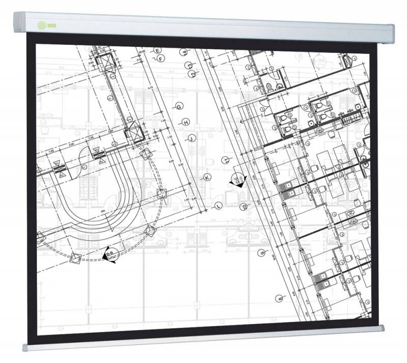  Экран Cactus 124.5x221см Wallscreen CS-PSW-124x221 16:9 настенно-потолочный рулонный белый