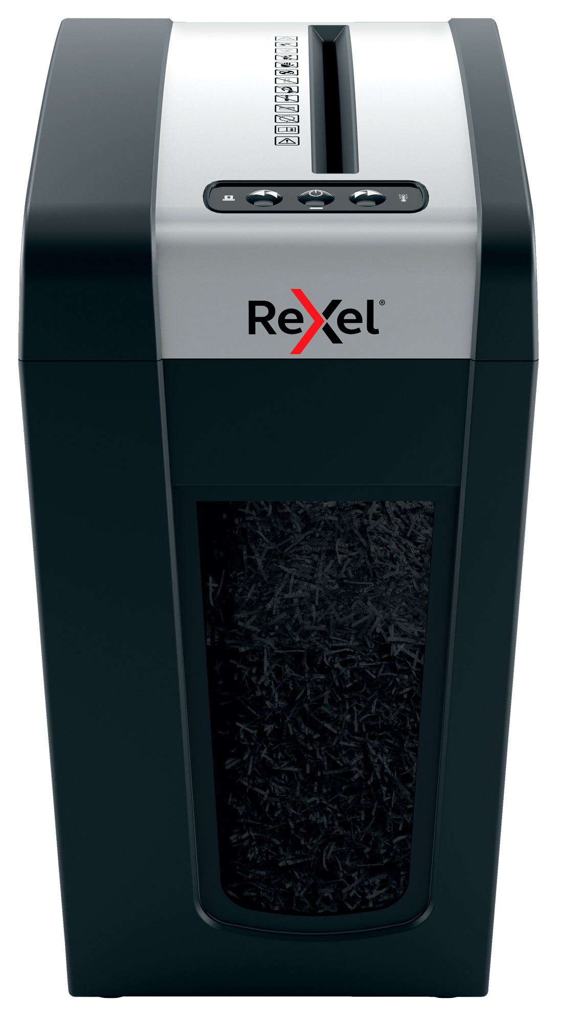 Шредеры (Уничтожители)  Неватека Шредер Rexel Secure MC6-SL черный (секр.P-5)/перекрестный/6лист./18лтр./скрепки/скобы