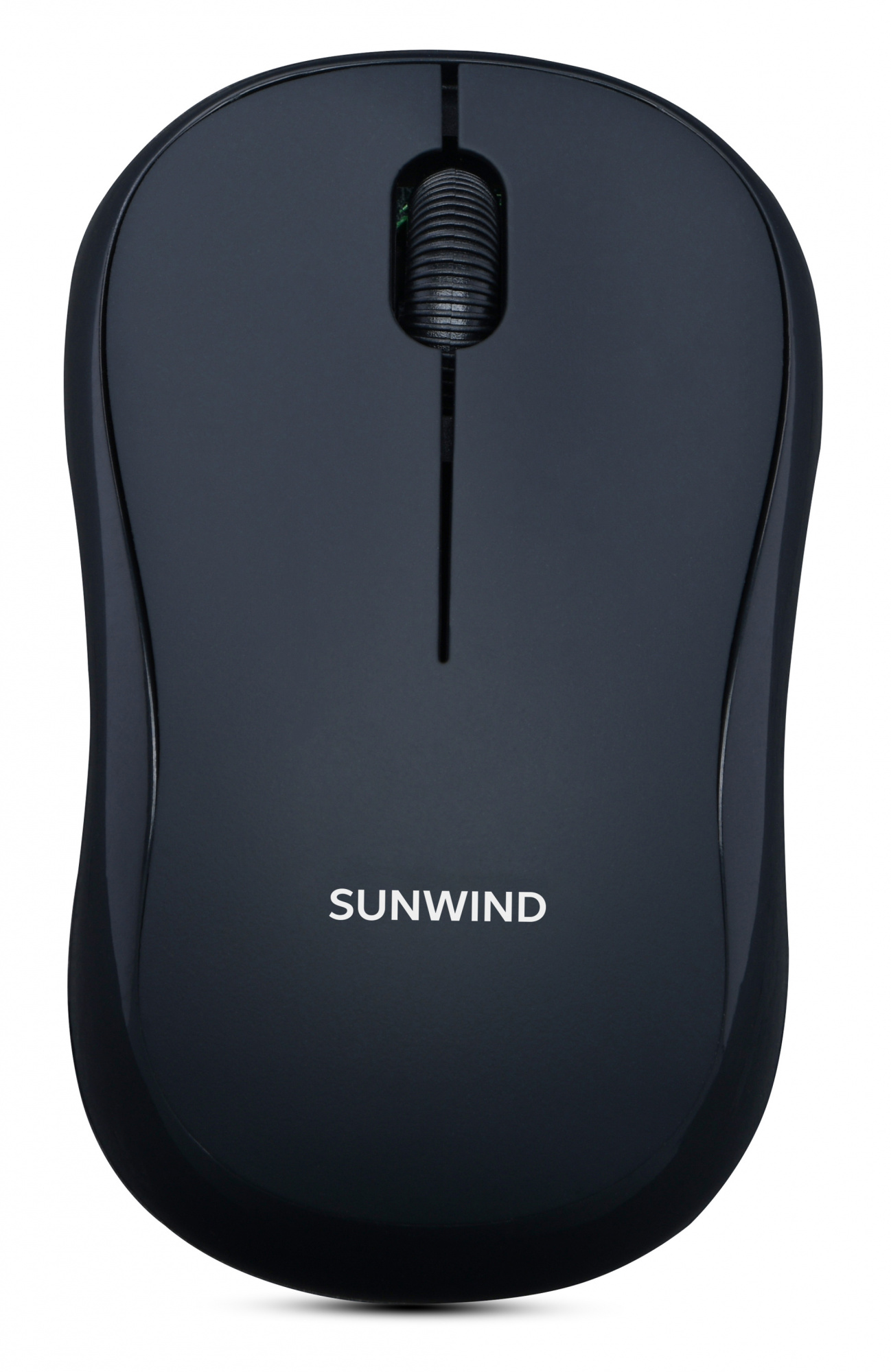   Неватека Мышь SunWind SW-M200 черный оптическая (1600dpi) беспроводная USB для ноутбука (3but)