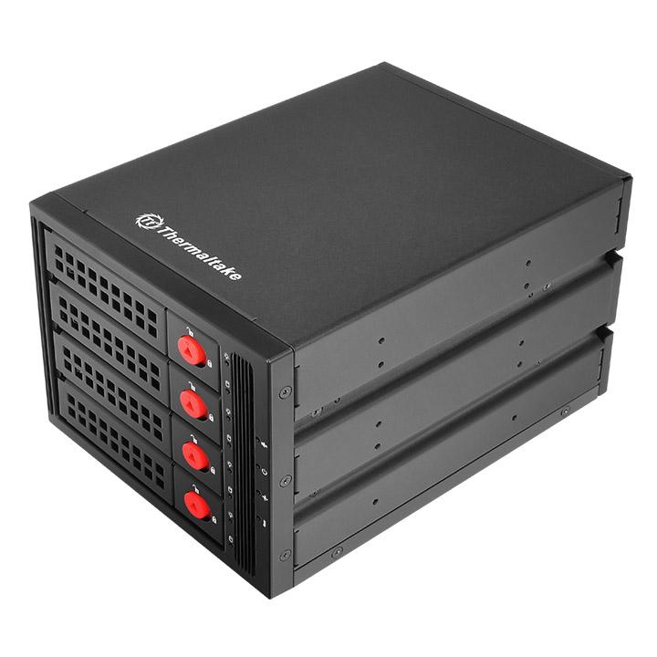 Mobile Rack Сменный бокс для HDD/SSD Thermaltake Max 3504 SATA I/II/III/SAS металл черный hotswap 4