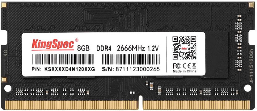   Неватека Память DDR4 8Gb 2666MHz Kingspec KS2666D4N12008G RTL SO-DIMM 204-pin 1.35В