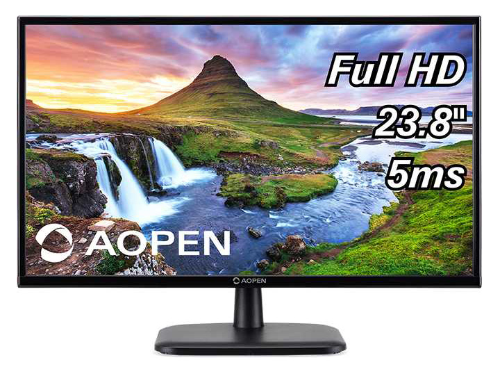 Монитор Acer 23.8" Aopen 24CL1Ybi черный IPS LED 5ms 16:9 HDMI матовая 250cd 178гр/178гр 1920x1080 D-Sub FHD 2.9кг