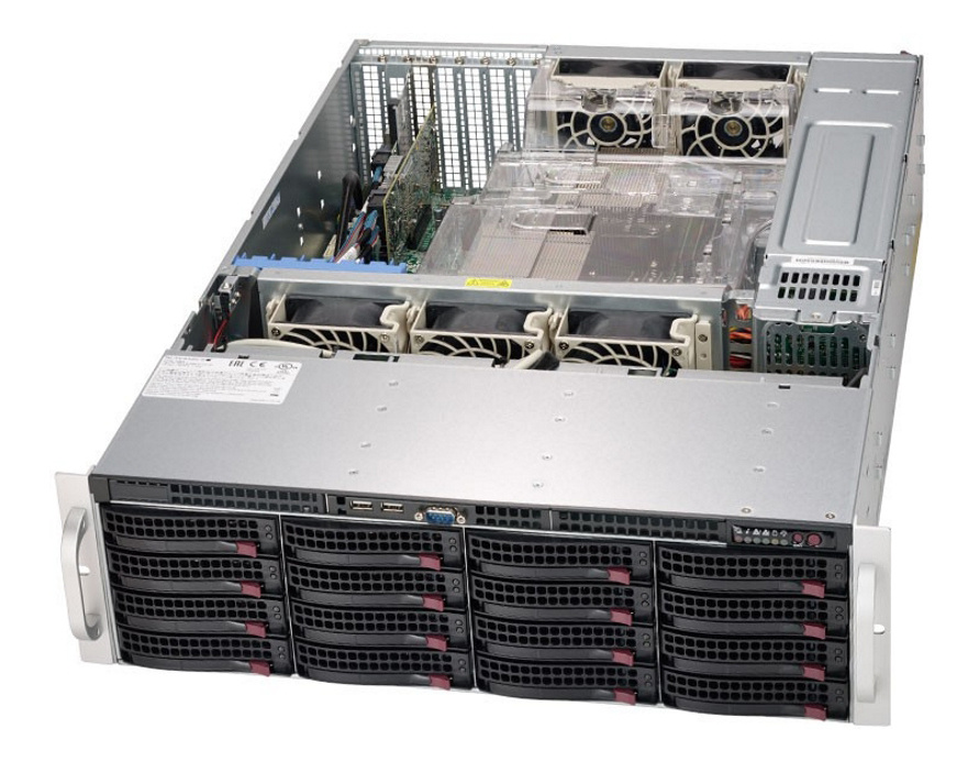 Серверы  Неватека Платформа SuperMicro SSG-6039P-E1CR16L x16 LSI3008 10G 2P 2x1200W