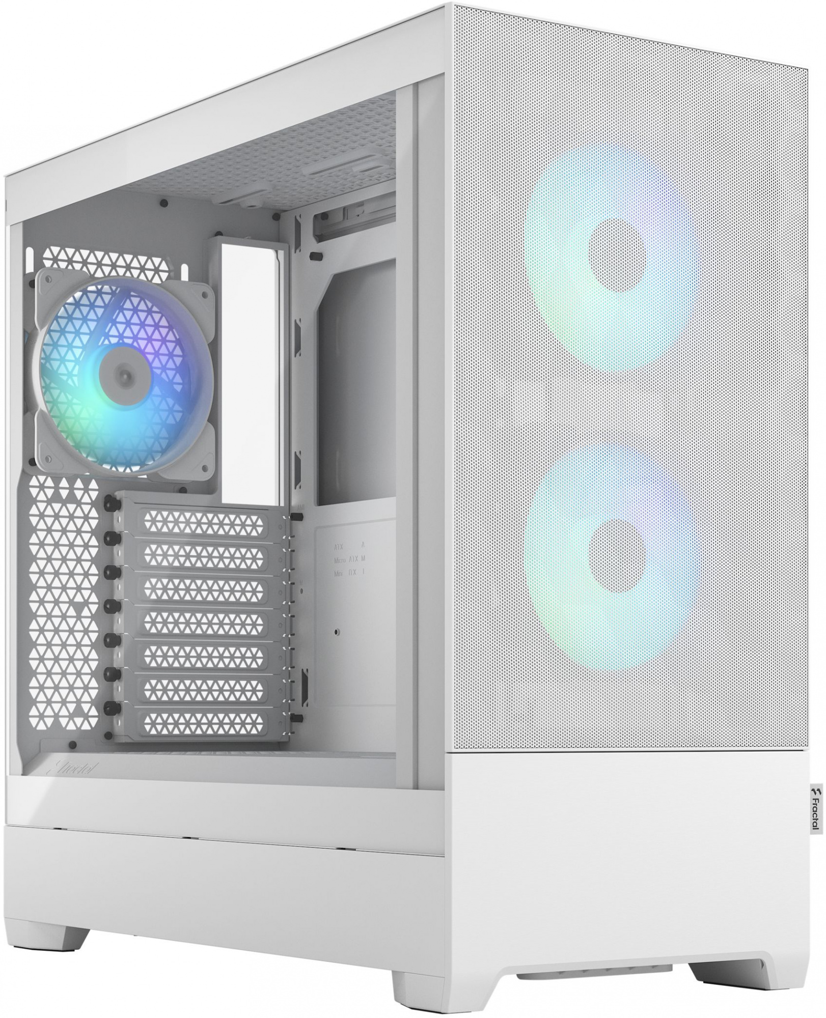 Корпус Fractal Design PoP Air RGB White TG белый без БП ATX 3x120mm 2xUSB3.0 audio bott PSU