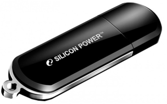 Флеш Диск Silicon Power 64Gb LuxMini 322 SP064GBUF2322V1K USB2.0 черный