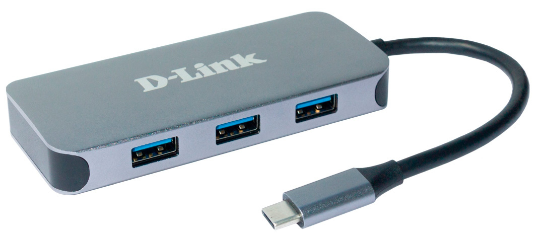 Разветвитель USB 3.0 D-Link DUB-2335 6порт. черный (DUB-2335/A1A)