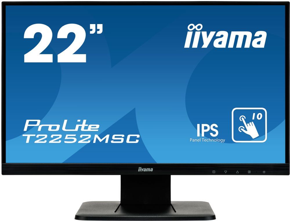 Монитор Iiyama 21.5" ProLite T2252MSC-B1 черный IPS LED 7ms 16:9 HDMI M/M глянцевая 1000:1 250cd 178гр/178гр 1920x1080 D-Sub DisplayPort FHD Touch 4.8кг