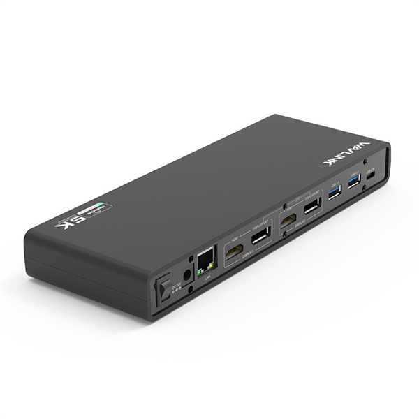 Док-станция Docking Station WAVLINK USB-C&USB3.0 Ultra 5K(Dual 4K) Universal Include 20V/2.5A Power Adaper/ 6xUSB3.0/2xDP 4K 60HZ/2xHDMI 4K 60HZ/1xGigabit LAN/1xAudio In/Out/ Not Support Power Delivery (WL-UG69DK1)