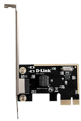 Сетевой адаптер D-Link DFE-530TX, PCI-Express Network Adapter with 1 10/100Base-TX RJ-45 port. Wake-On-LAN, 802.3x Flow Control, Microsoft Windows 10 32/64 bits, Microsoft Windows 8/8.1 32/6 (DFE-530TX)