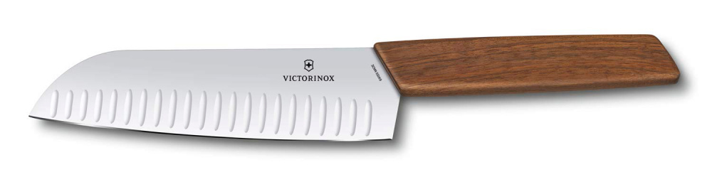 Ножи кухонные Нож кухонный Victorinox Swiss Modern (6.9050.17KG) стальной разделочный лезв.170мм дерево блистер