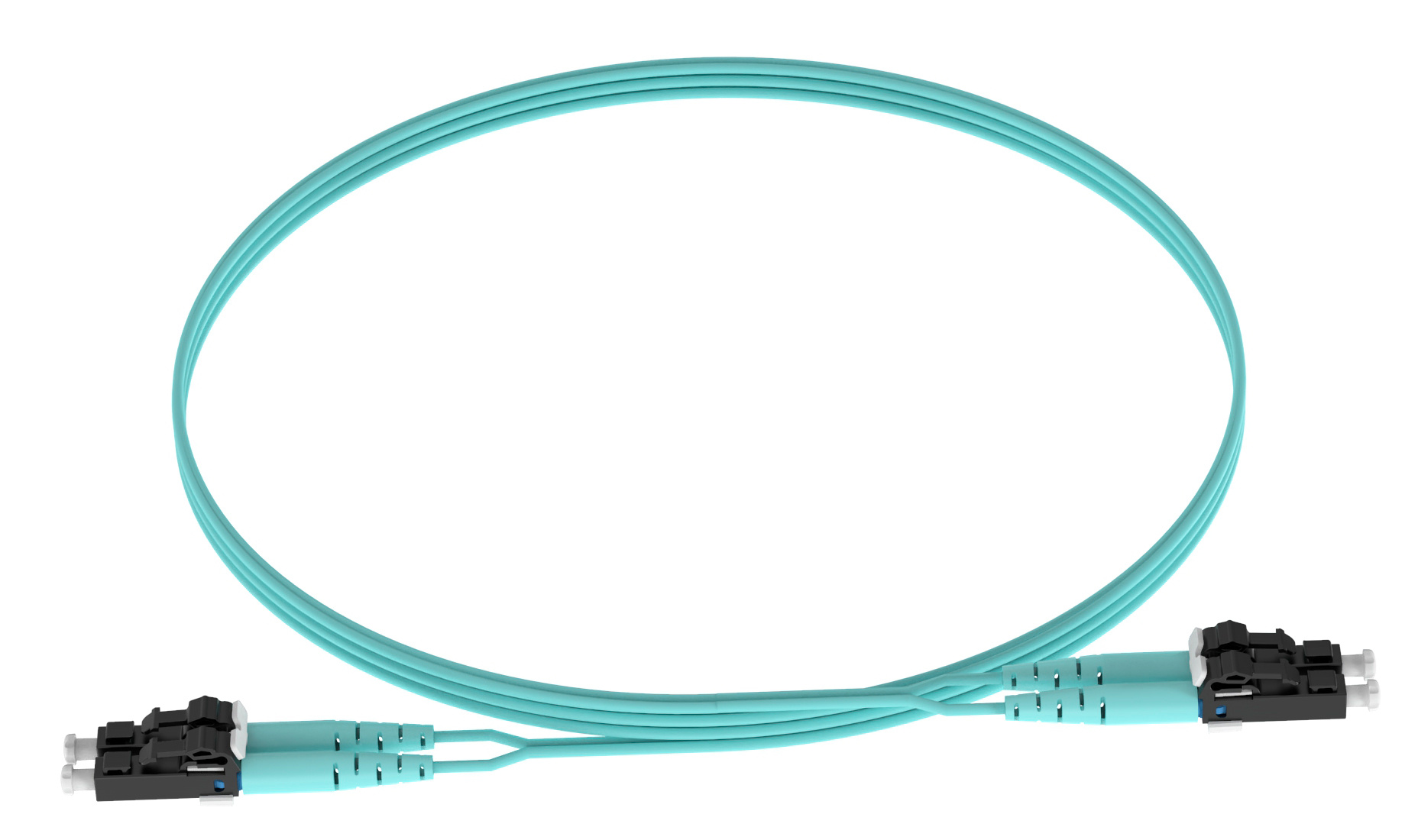 Патч-корд Panduit FX2ELLNLNSNM002 2x50/125 OM3 LC дуплекс-LC дуплекс 2м LSZH аквамарин