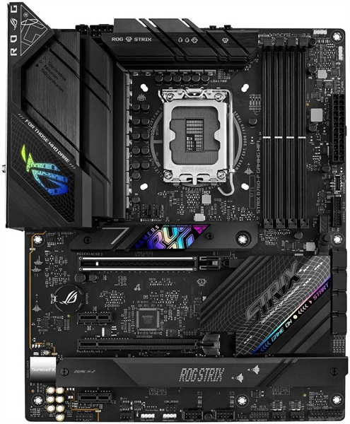 Материнская плата ASUS ROG STRIX B760-F GAMING WIFI, LGA1700, B760, 4*DDR5, HDMI+DP, 4xSATA3 + RAID, M2, Audio, Gb LAN, USB 3.2, USB 2.0, ATX; 90MB1CT0-M0EAY0 (ROG STRIX B760-F GAMING WIFI)