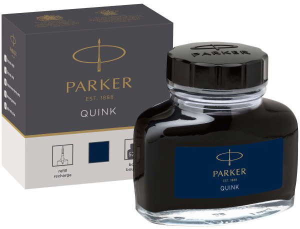 Флакон с чернилами Parker Quink Ink Z13 (CW1950378) черный/синие чернила 57мл для ручек перьевых