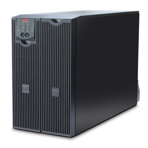 Источник бесперебойного питания APC Smart-UPS RT, 10000VA/8000W, On-Line, Out: 220-240V 4xC13 4xC19, 4xIEC Jumpers, Tower (Rack 6U convertible), Extended-run, Pre-Inst. SNMP,  Black, 1 year warranty (SURT10000XLICH)