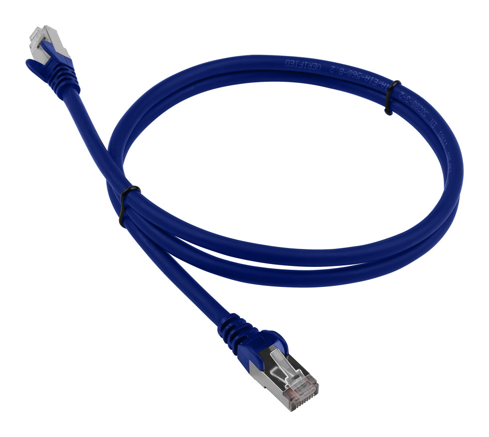 Патч-корд Lanmaster LAN-PC45/S6-0.5-BL FTP вилка RJ-45-вилка RJ-45 кат.6 0.5м синий LSZH