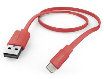   Неватека Кабель Hama Flat 00173645 USB (m)-Lightning (m) 1.2м розовый плоский