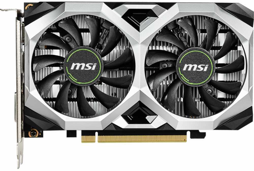  Видеокарта MSI PCI-E GTX 1650 VENTUS XS 4G OCV1 NVIDIA GeForce GTX 1650 4096Mb 128 GDDR5 1485/8000 DVIx1/HDMIx1/DPx1/HDCP Ret