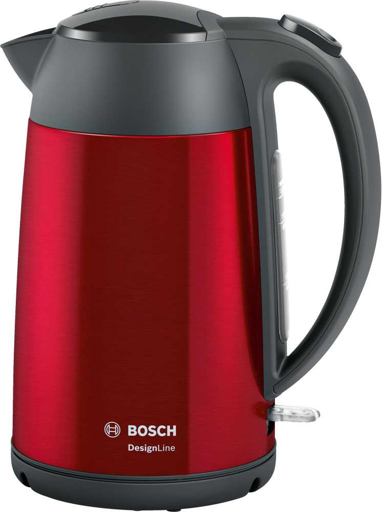 Чайник электрический Bosch TWK3P424 1.7л. 2400Вт красный (корпус: нержавеющая сталь)