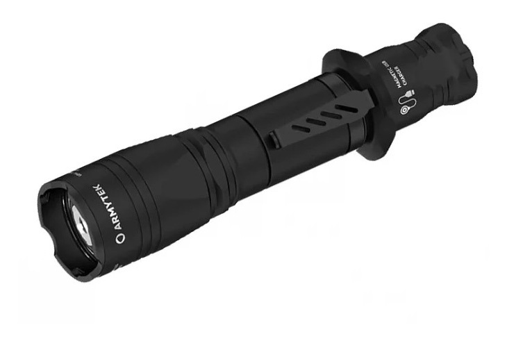 Фонарь ручной Armytek Dobermann Pro Magnet USB черный/белый лам.:светодиод. (F07501W)