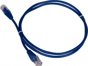 Патч-корд Lanmaster TWT-45-45-10-BL вилка RJ-45-вилка RJ-45 кат.5е 10м синий ПВХ (уп.:1шт)