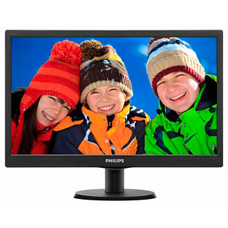 Монитор Philips 18.5" 193V5LSB2 (10/62) черный TN+film LED 16:9 матовая 10000000:1 200cd 1366x768 D-Sub 2.15кг