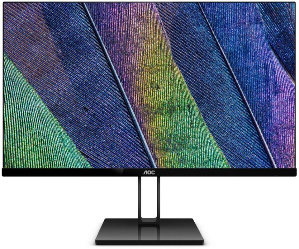 Мониторы ЖК Монитор AOC 27" Value Line 27V2Q(00/01) черный IPS LED 4ms 16:9 HDMI матовая 1000:1 250cd 178гр/178гр 1920x1080 DisplayPort FHD 4.22кг