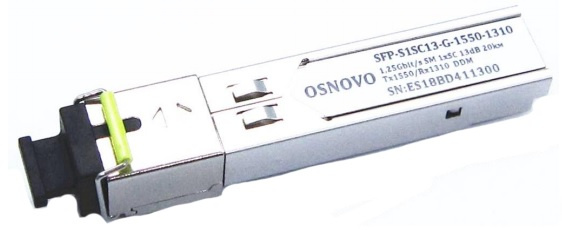 Трансивер OSNOVO SFP-S1SC13-G-1550-1310