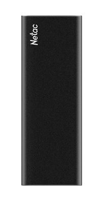 Внешний твердотельный накопитель Netac Z SLIM Black USB 3.2 Gen 2 Type-C External SSD 250GB, R/W up to 550MB/480MB/s