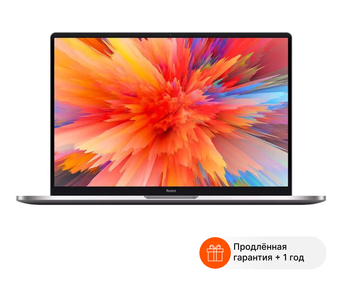 Ноутбук Xiaomi Pro RedmiBook Ryzen 5 5625U 16Gb SSD512Gb AMD Radeon 14" IPS 2.5K (2560x1600) Windows 10 trial (для ознакомления) grey WiFi BT Cam