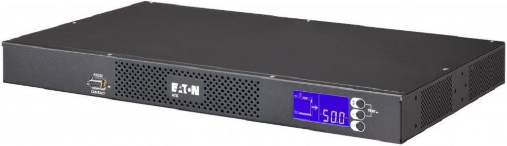  Автоматический переключатель вводов Eaton ATS 16A Netpack, вход 2 разъема IEC320 C20, выход 8 розеток C13 и 1 розетка C19, сетевая карта, LCD, ВхГхШ 43x430x250мм., вес 3.5кг. Eaton EATS16N